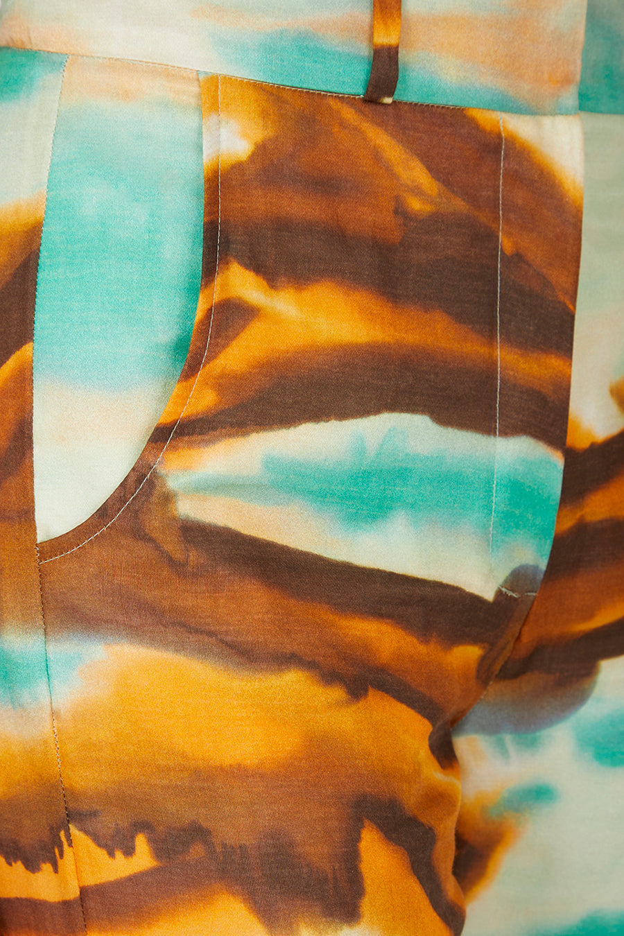 Colorado Provençal Tuba Pants in Cotton and Silk