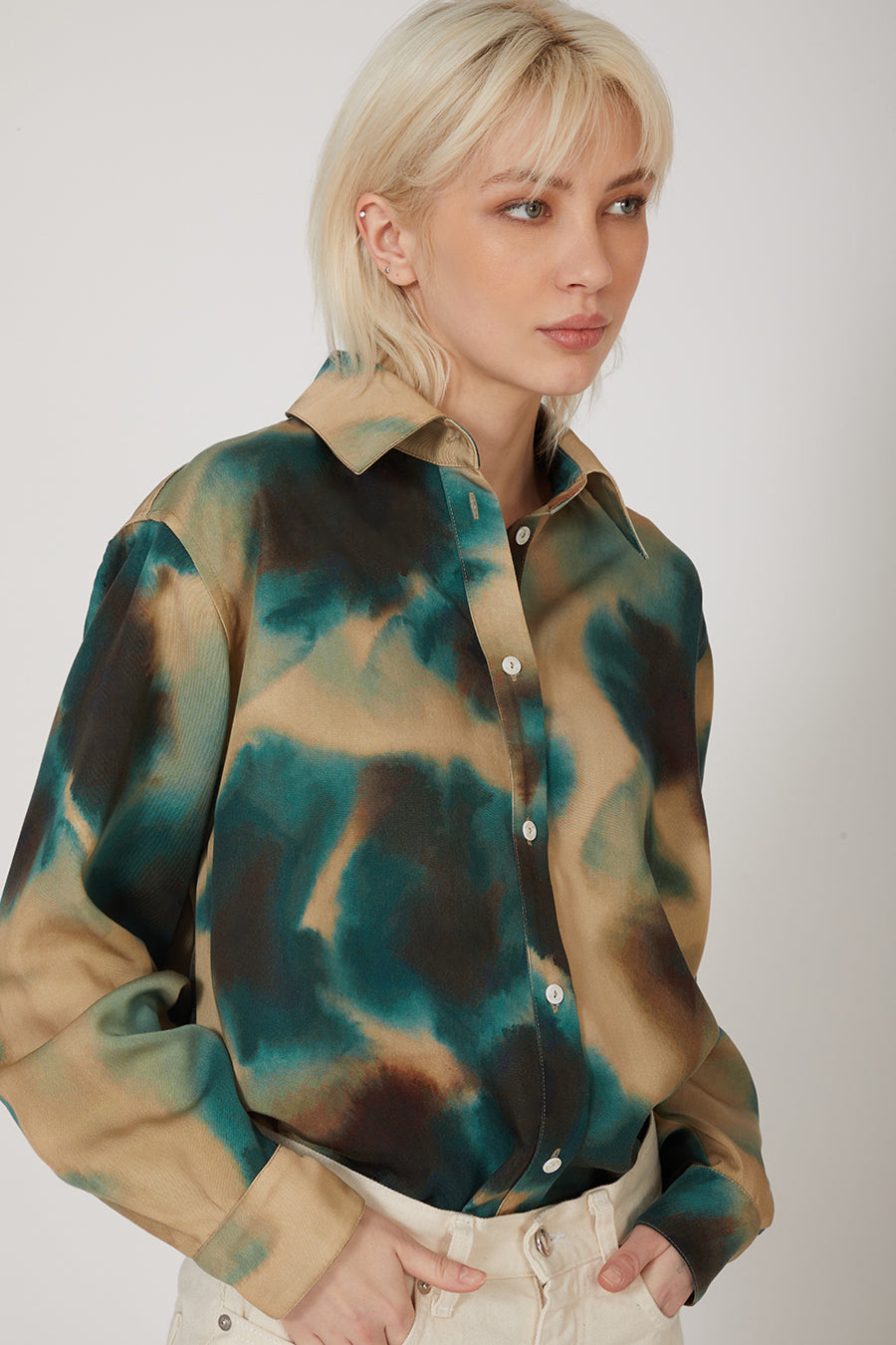 Noe Nymphéas Lyocell Shirt