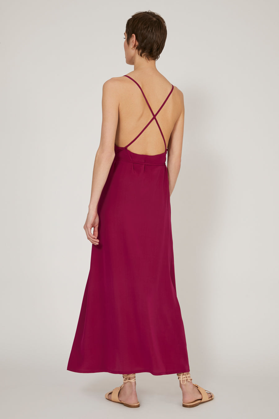 Palazzo Silk Loose Long Dress