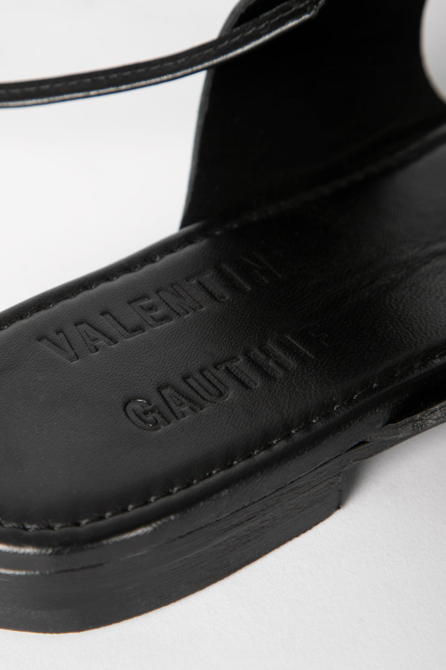Oriza Black Calfskin Sandals