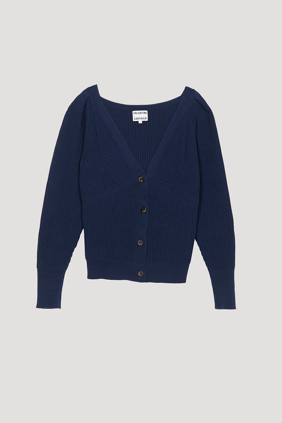 Arles Dark Blue Cardigan in organic cotton