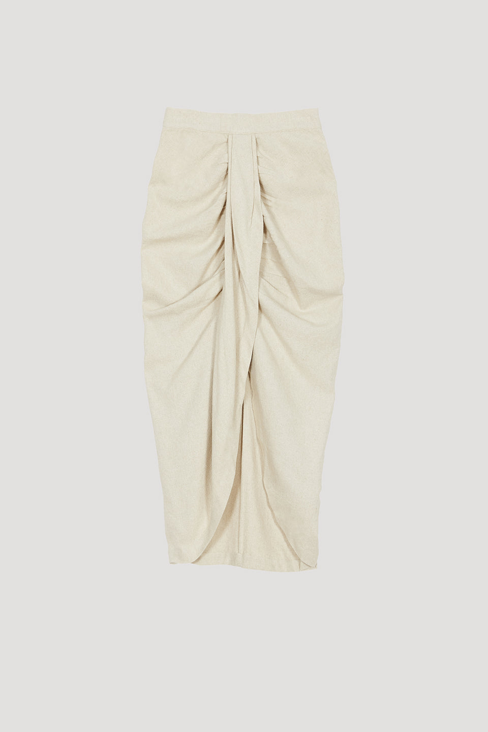 Esperanza Natural Ecru Skirt in Silk Bourrette
