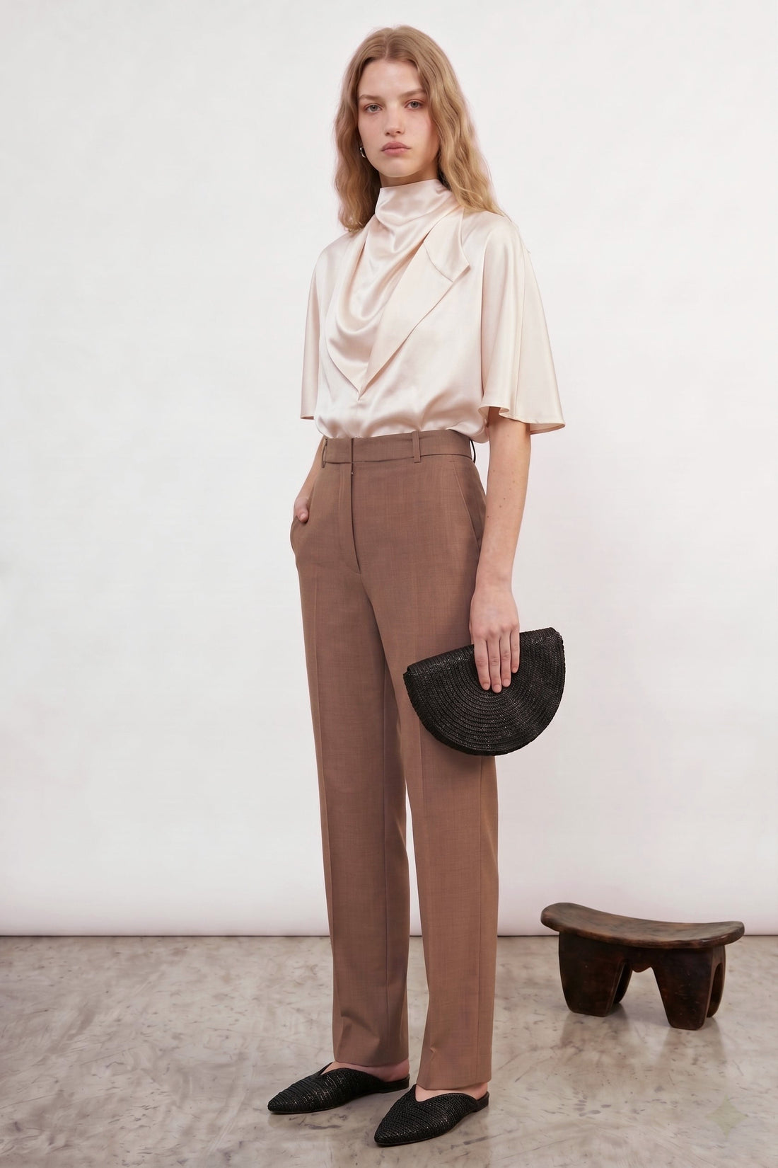 Pantalon Janssens fuselé en laine froide Craft, Valentine Gauthier