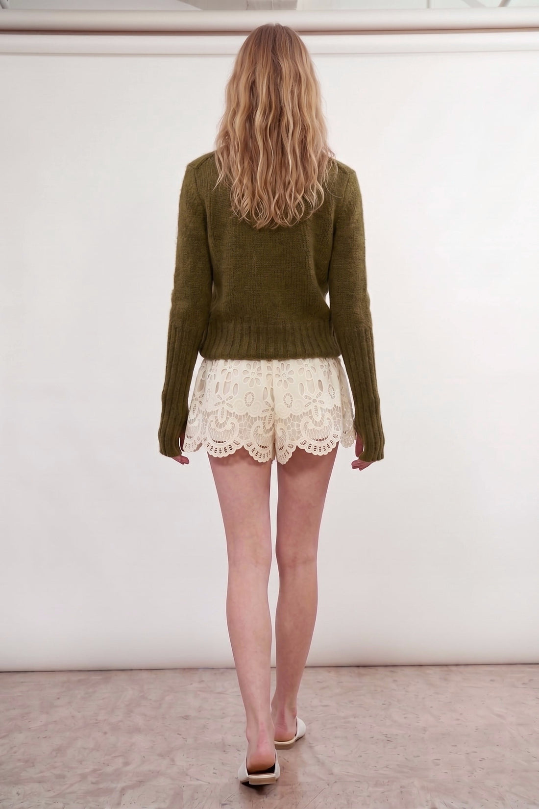 Pull Prism ajusté en alpaga Kaki, Valentine Gauthier