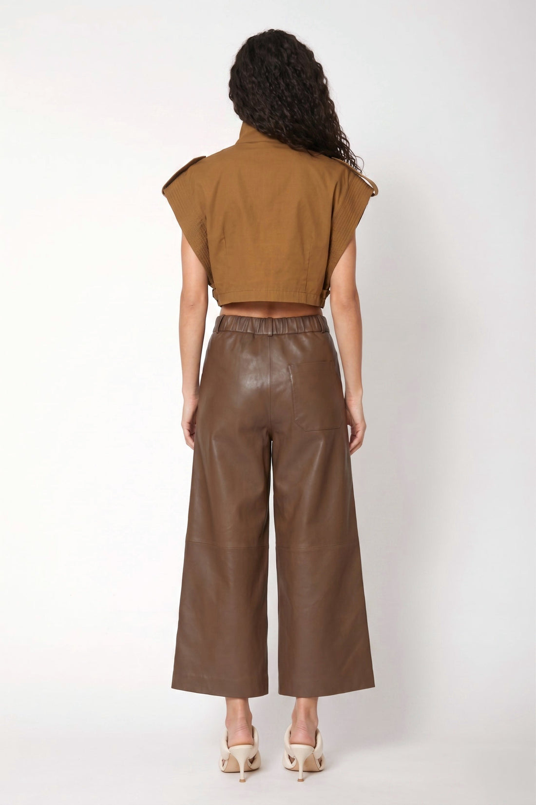Pantalon Tadao en cuir d&