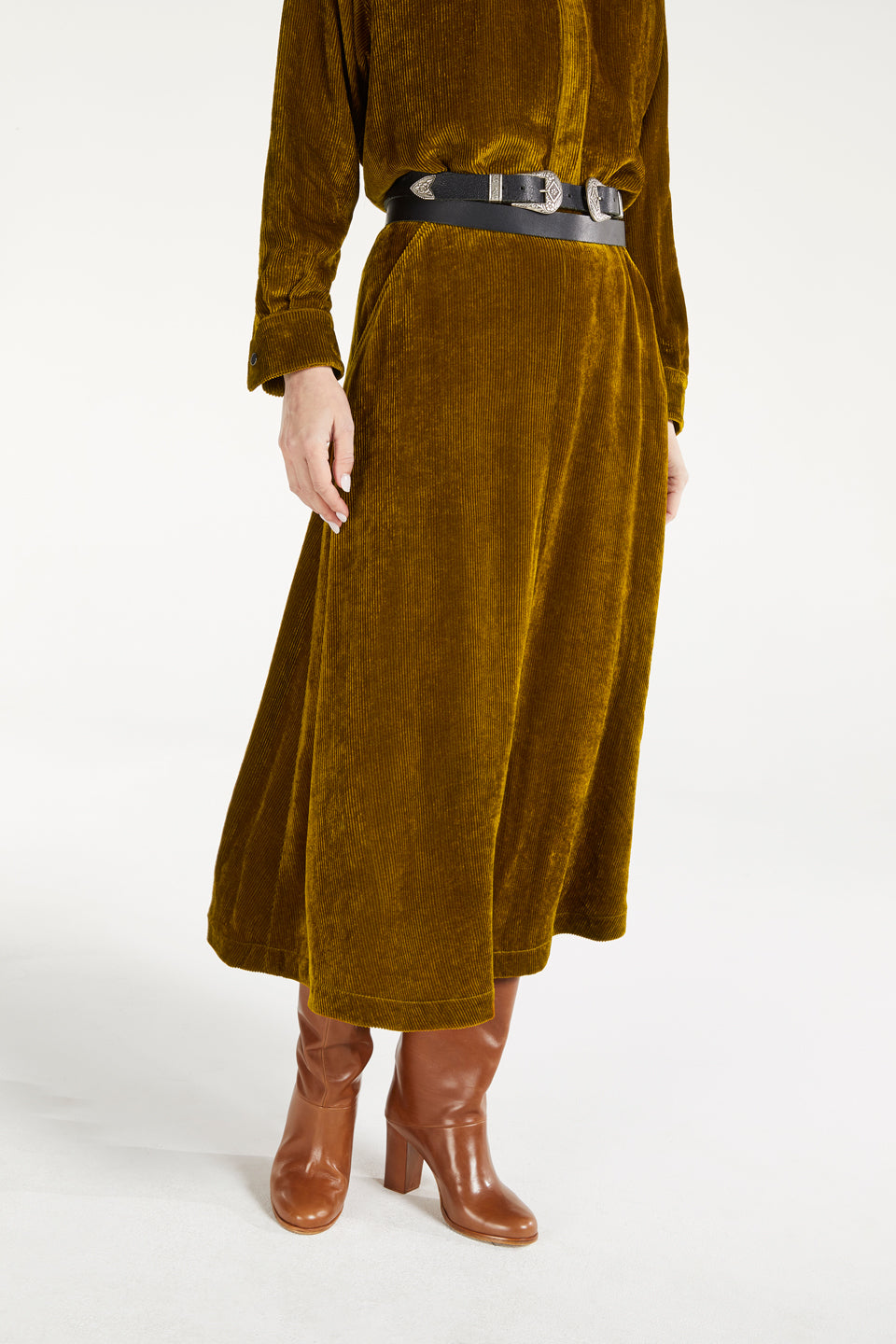 Wanda Goldwood Bowie Viscose Skirt