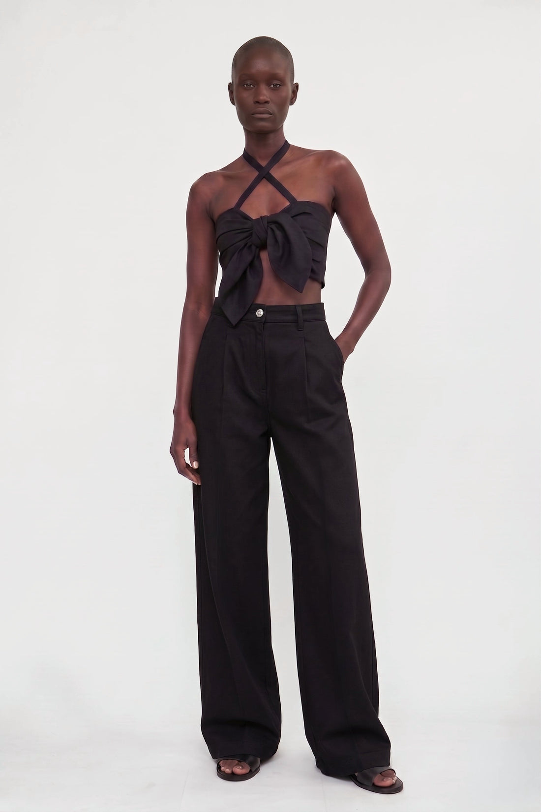 Pantalon large Wilden en denim Black, Valentine Gauthier