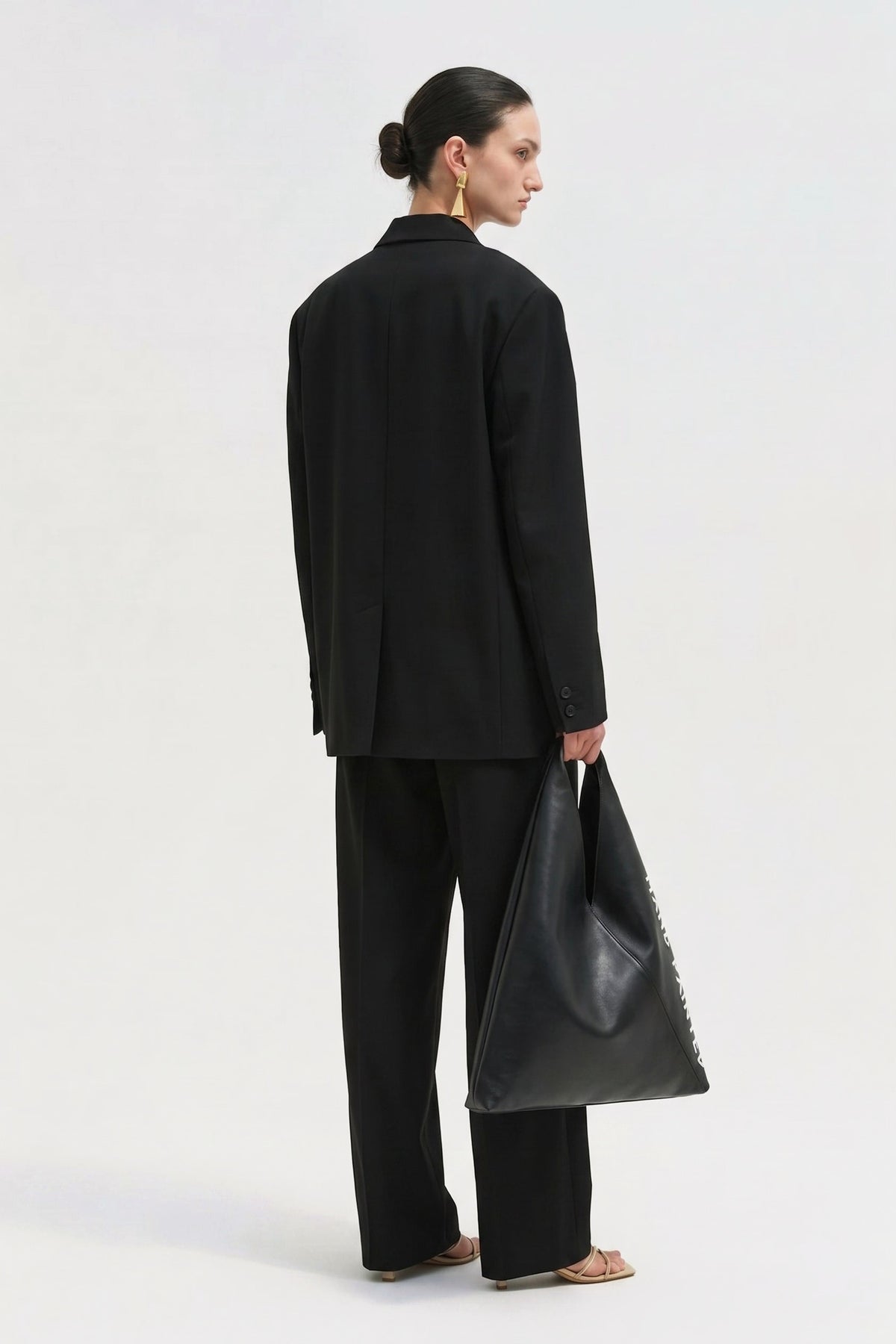 Veste de tailleur Arendt en laine Black, Valentine Gauthier