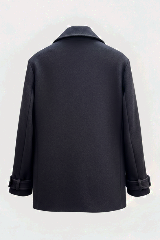 Caban Atelier Marlotte en laine et cachemire Dark Blue et Caban Atelier Marlotte homme en laine et cachemire Dark Blue, Valentine Gauthier