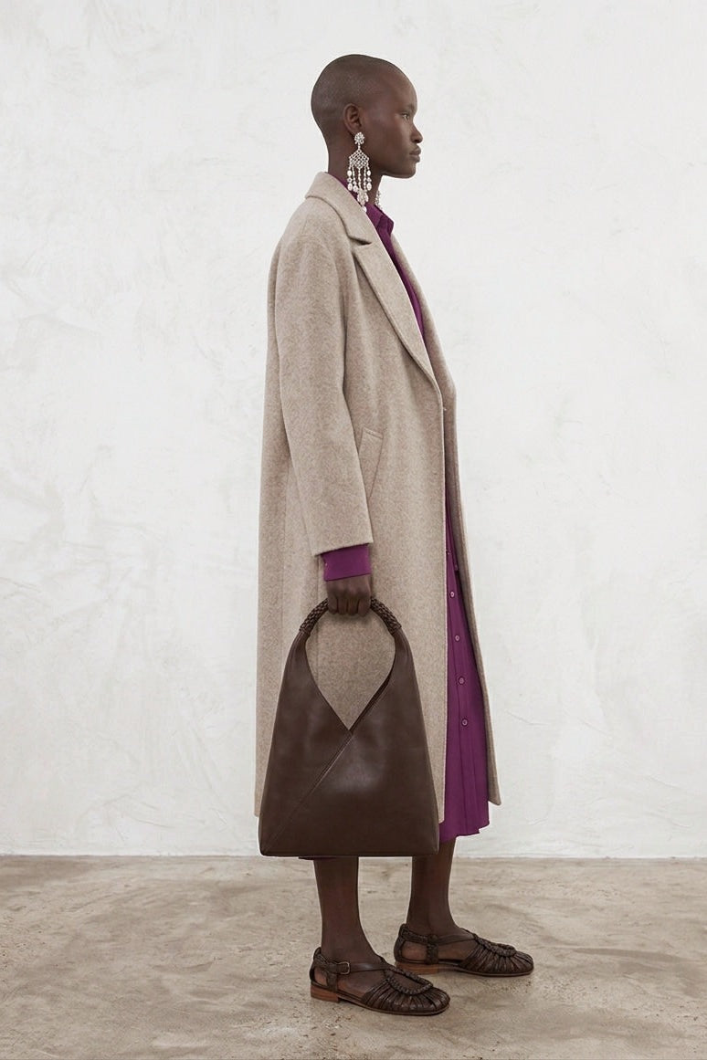 Manteau long Arthus en laine Natural Craft, Valentine Gauthier