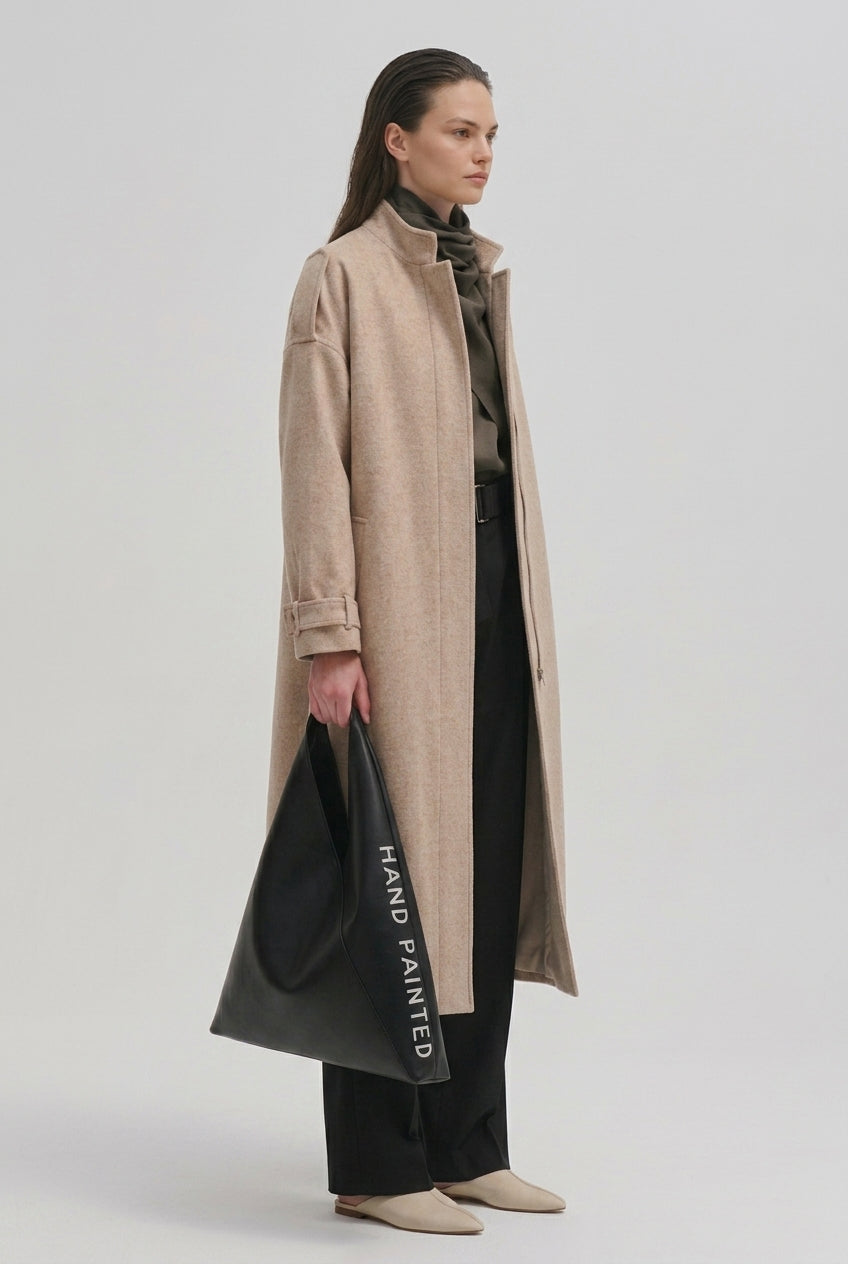 manteau laine et coton