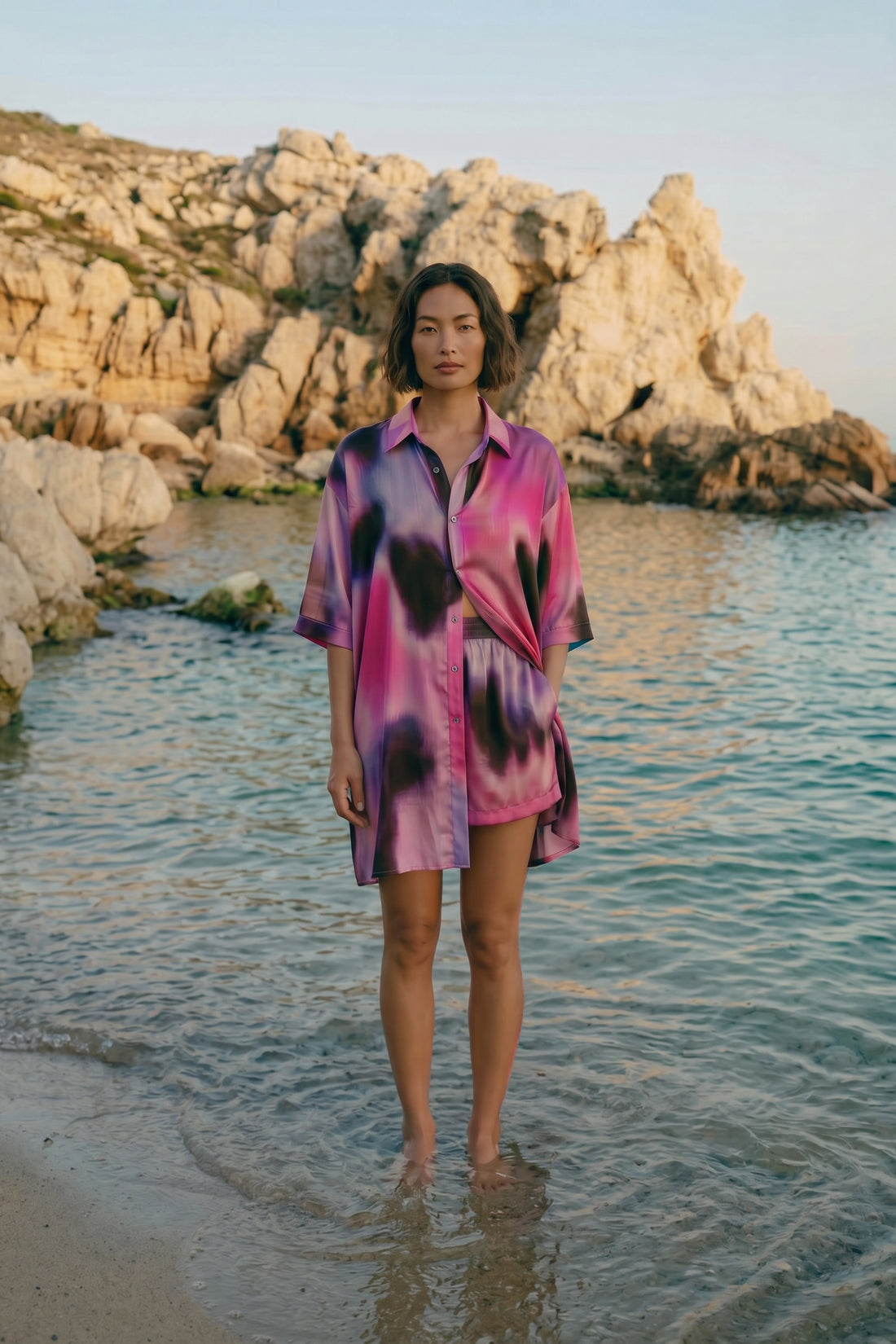 Lea Dress in Pitaya