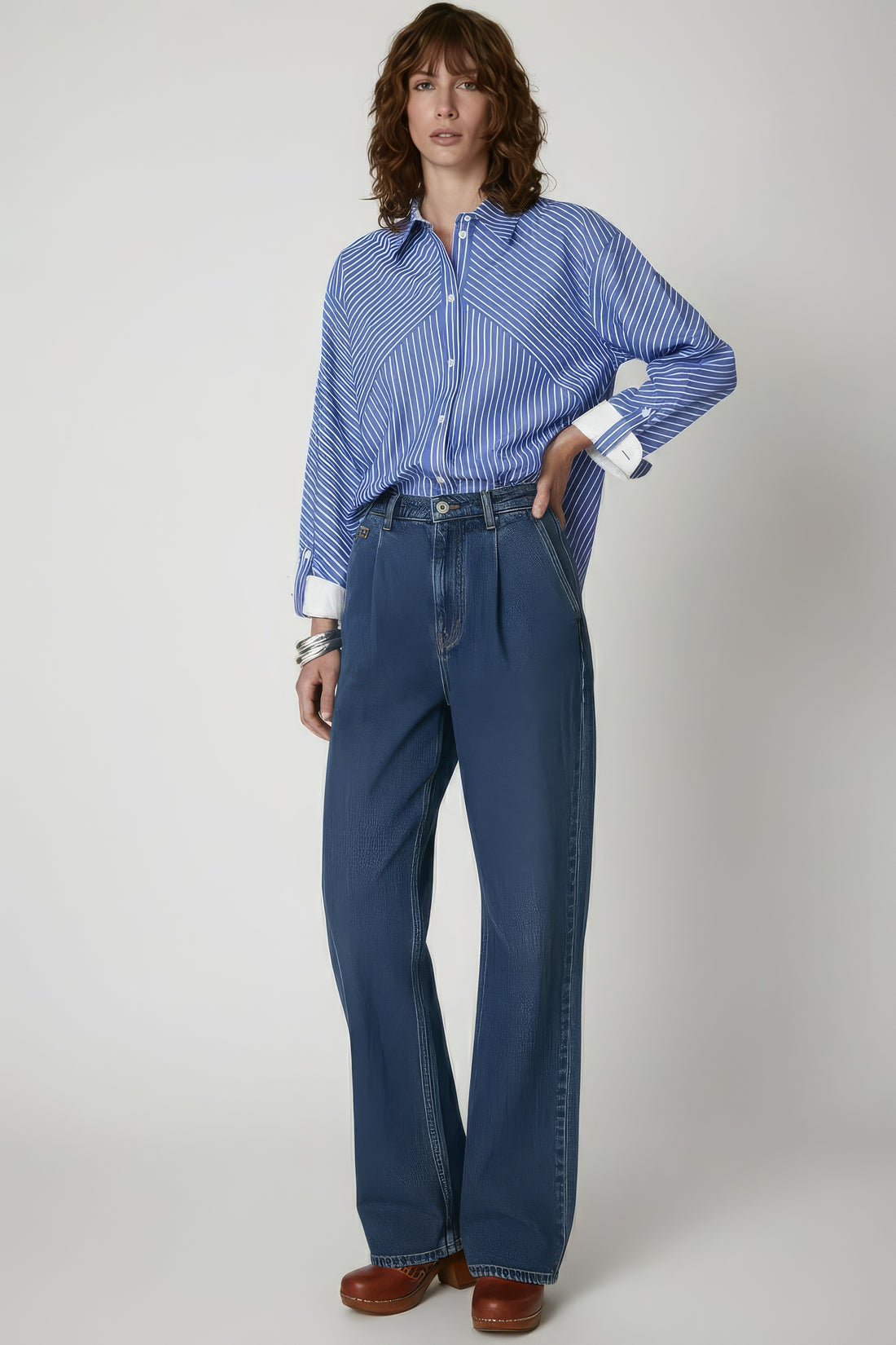 Chemise Ivy stripe blue