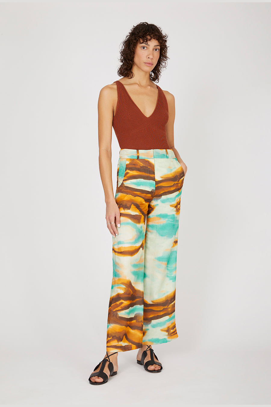 Colorado Provençal Tuba Pants in Cotton and Silk