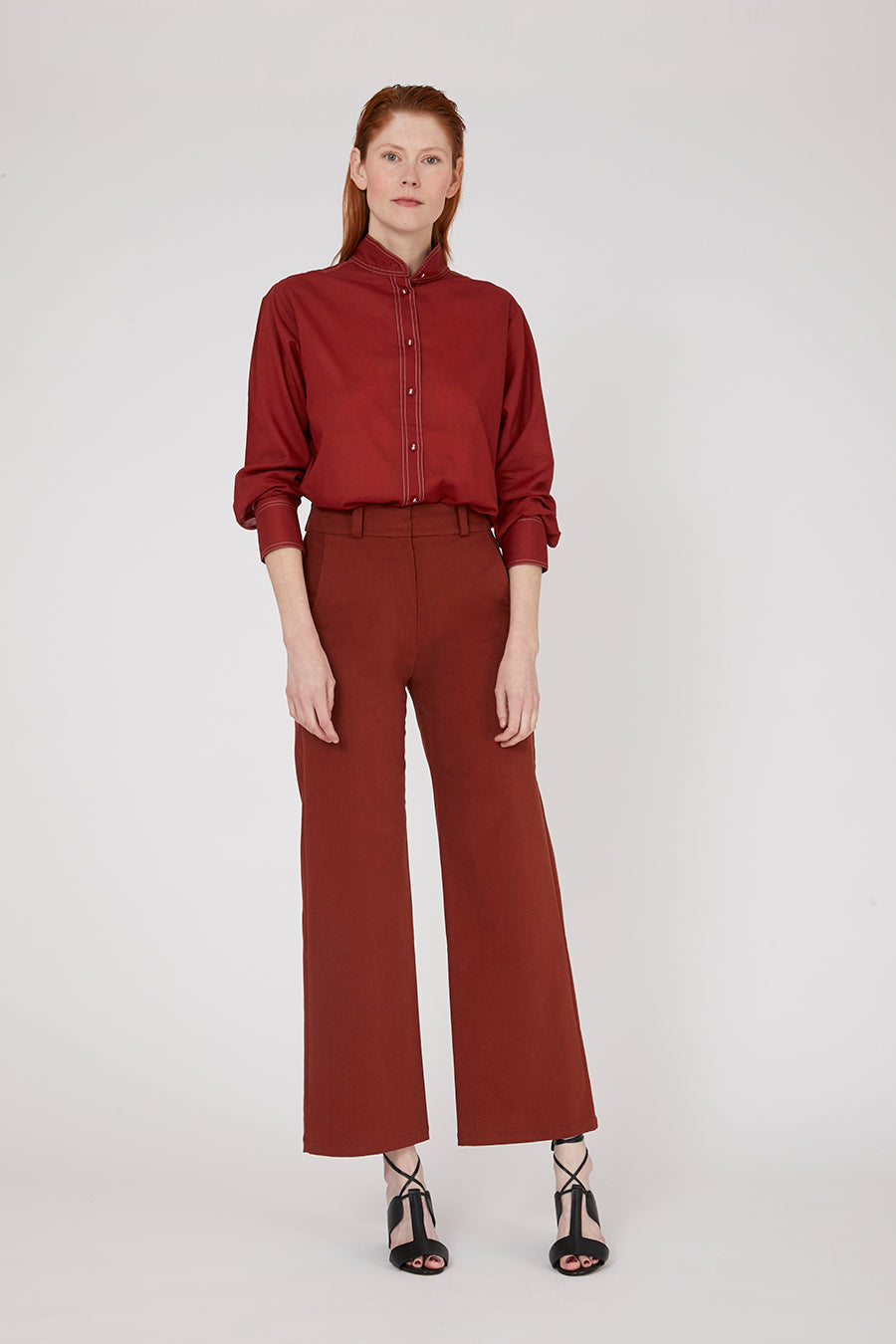 Smoke Rust Cotton Tuba Pants