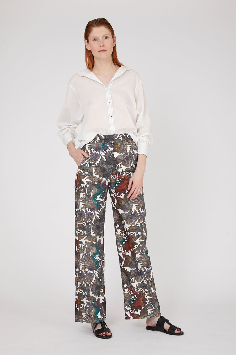 Sunflowers Organic Cotton Tuba Pants
