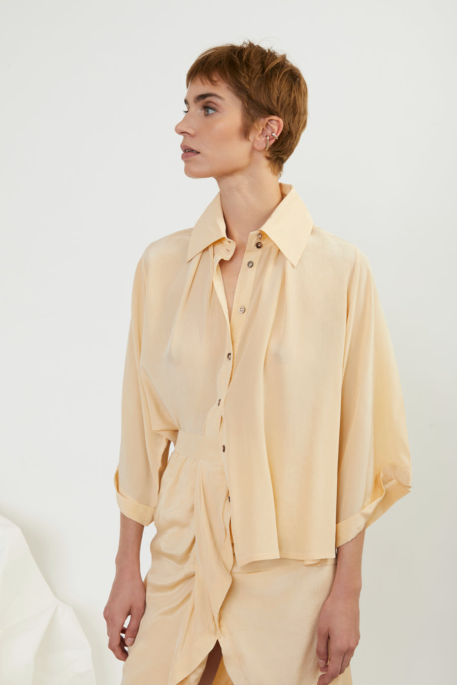 Hamana Loose Silk Shirt