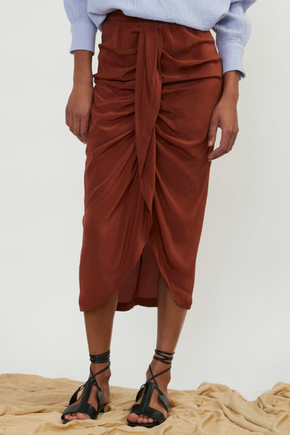 Esperanza Long Silk Skirt