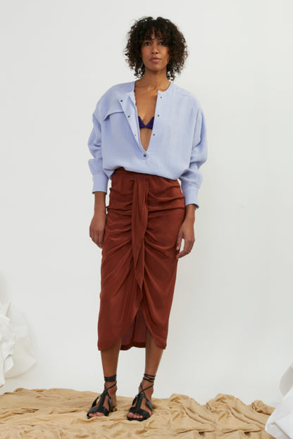 Esperanza Long Silk Skirt
