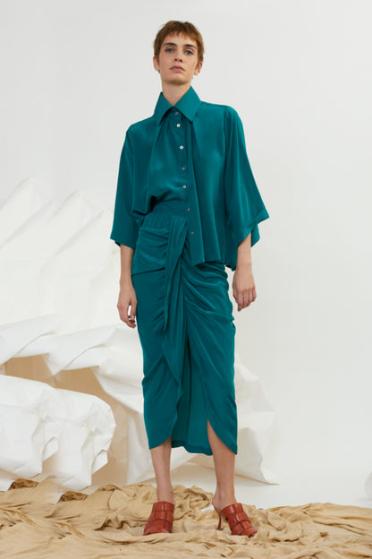 Esperanza Long Silk Skirt