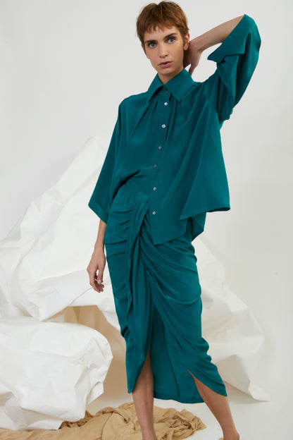 Esperanza Long Silk Skirt