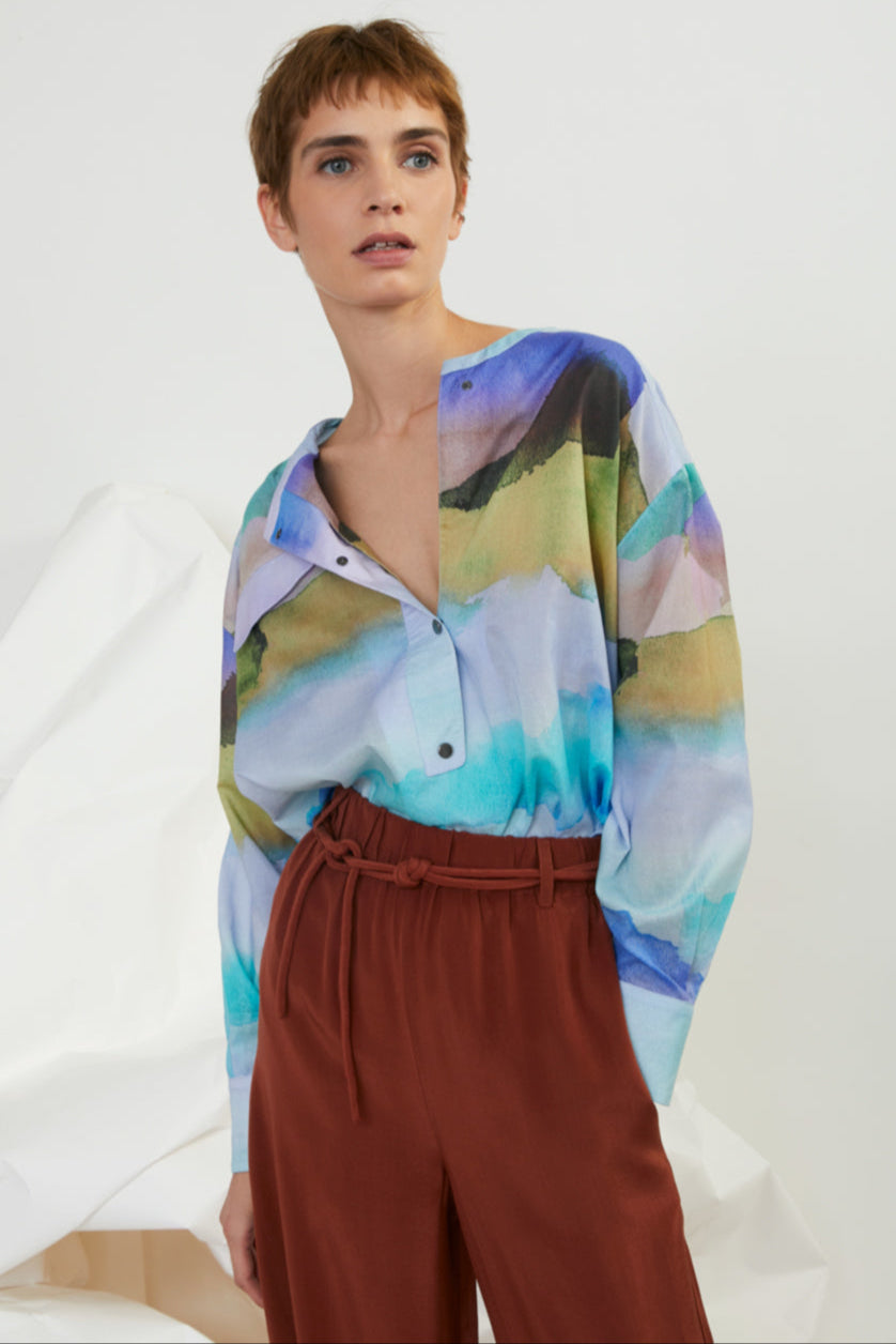 Aarhus Silk Straight Trousers
