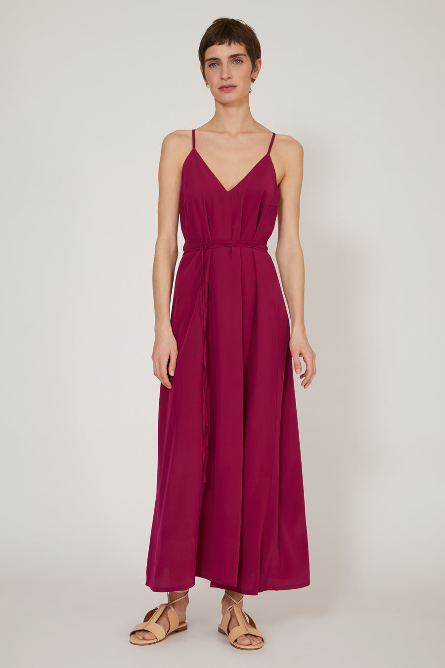 Palazzo Silk Loose Long Dress