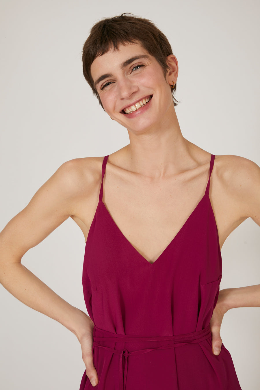 Palazzo Silk Loose Long Dress