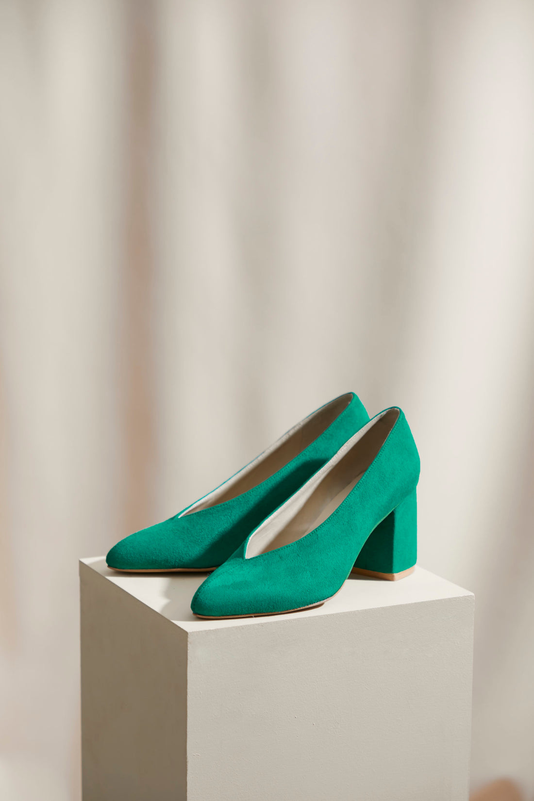 Hesse Green Lake Goat Leather Pumps