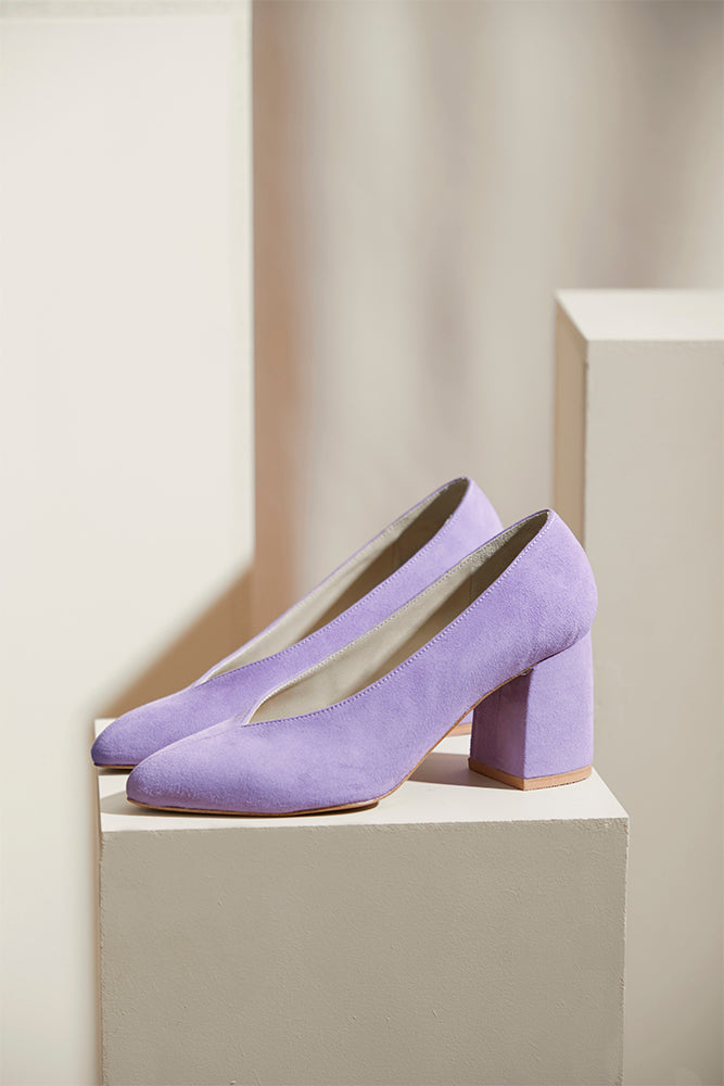 Hesse Lila Pumps in Goat Leather