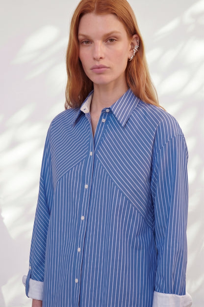 Chemise Ivy Blue Stripes