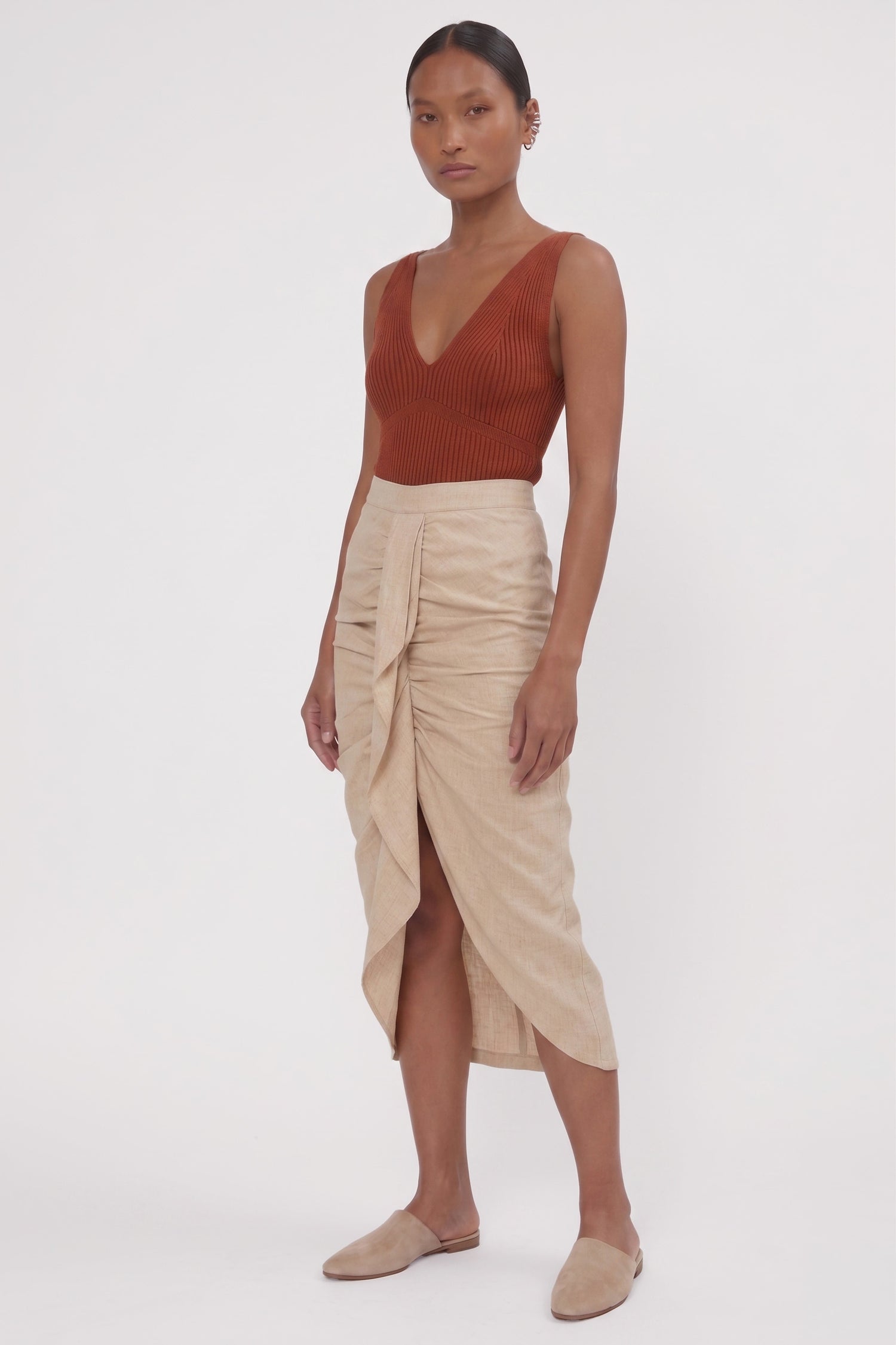 Iris Sienna Brown Organic Cotton Body