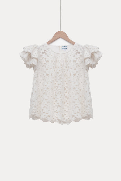 Top Liv Lace Off White