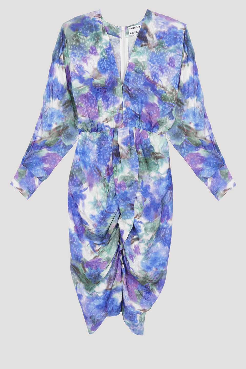 May Lavender Dress in Viscose Jacquard