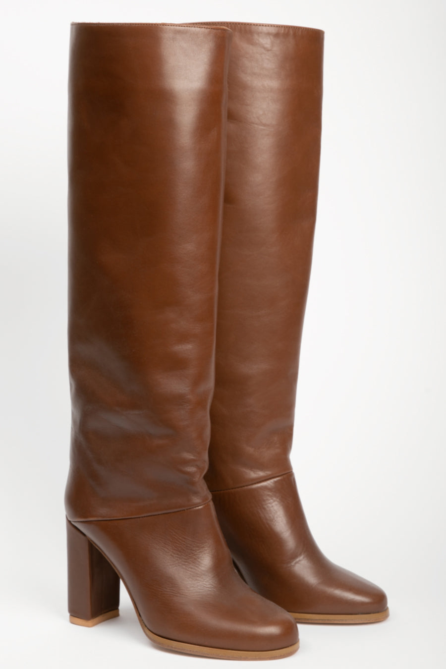 Rilke Cognac Calfskin Boots