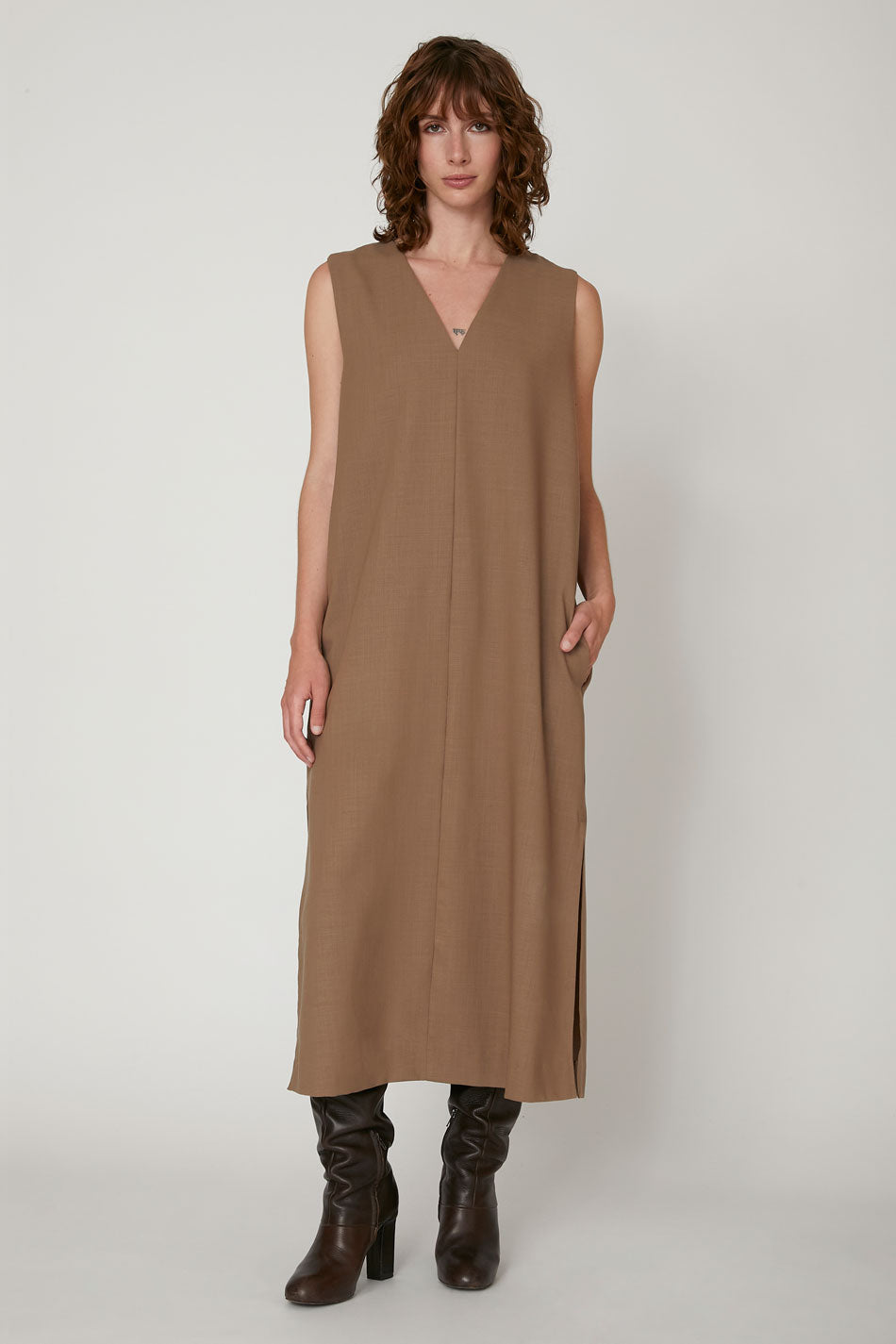 Robe longue en laine Valentine Gauthier