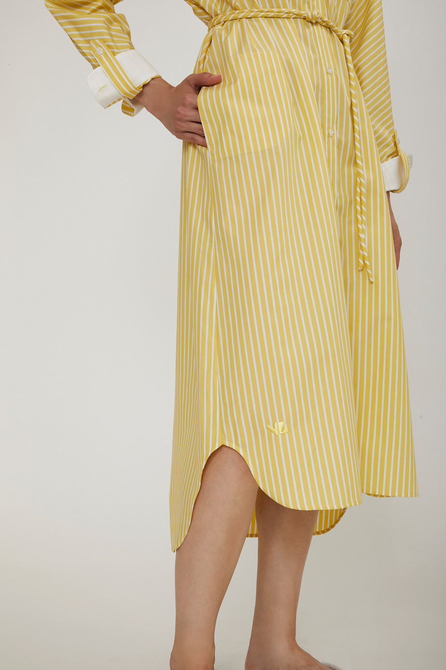 Robe James Lemon Stripes