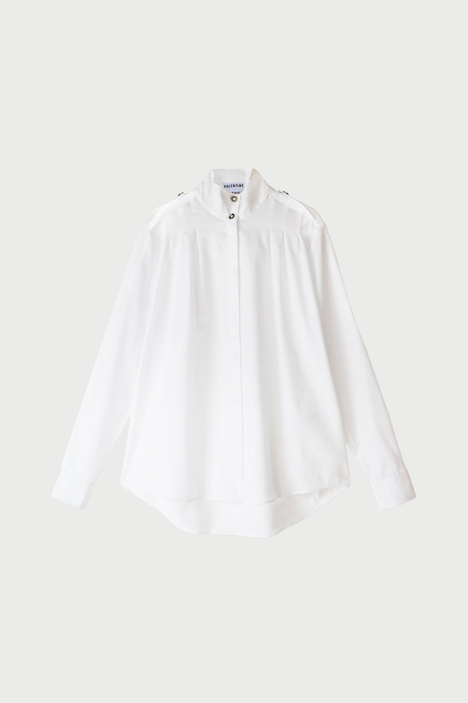 Zeppelin White Chevron Cotton Shirt