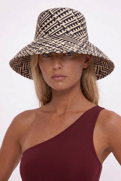 Chapeau Kersaux Charcoal / Natural