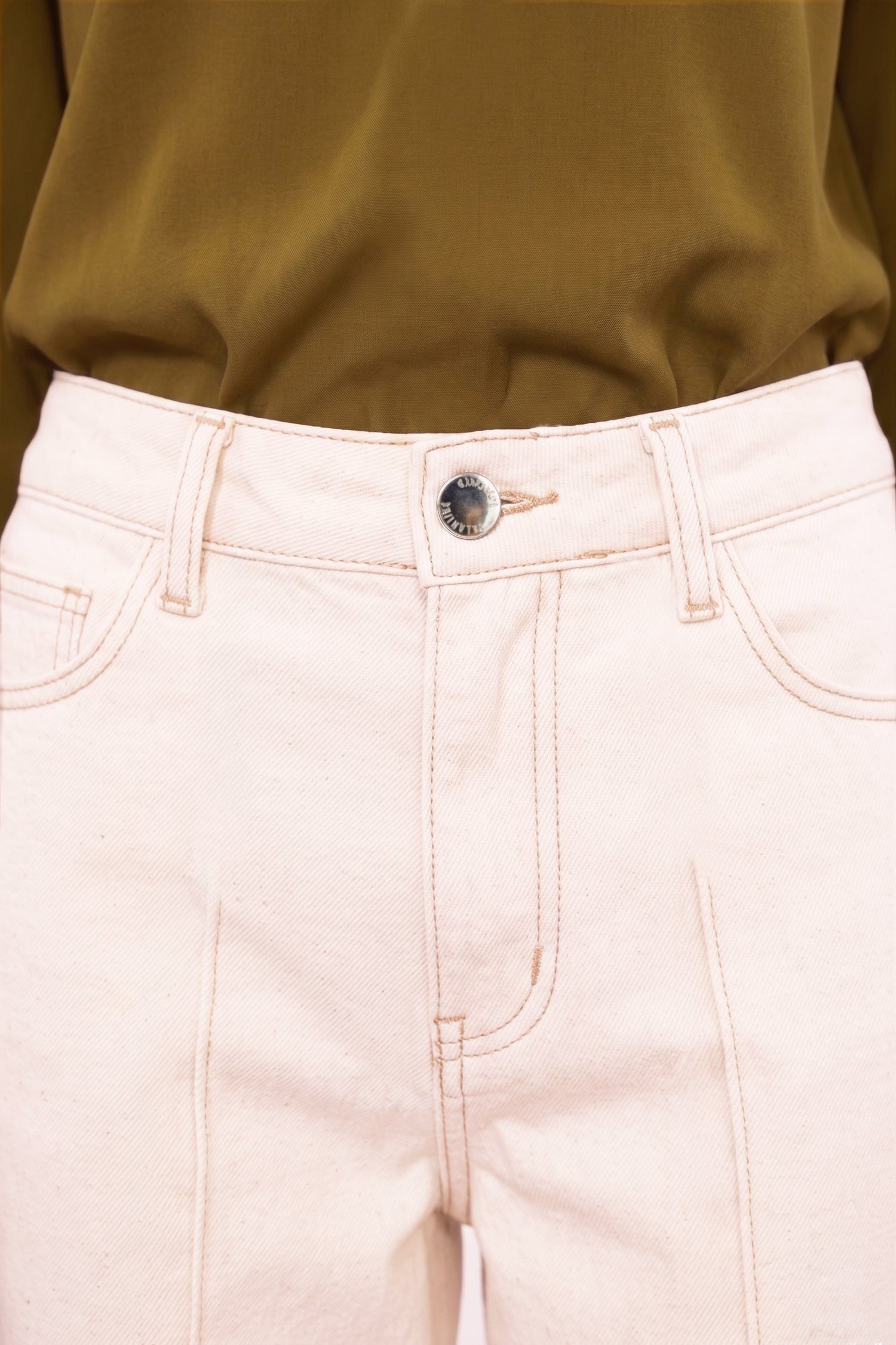 Pantalon Huarte Denim Ecru