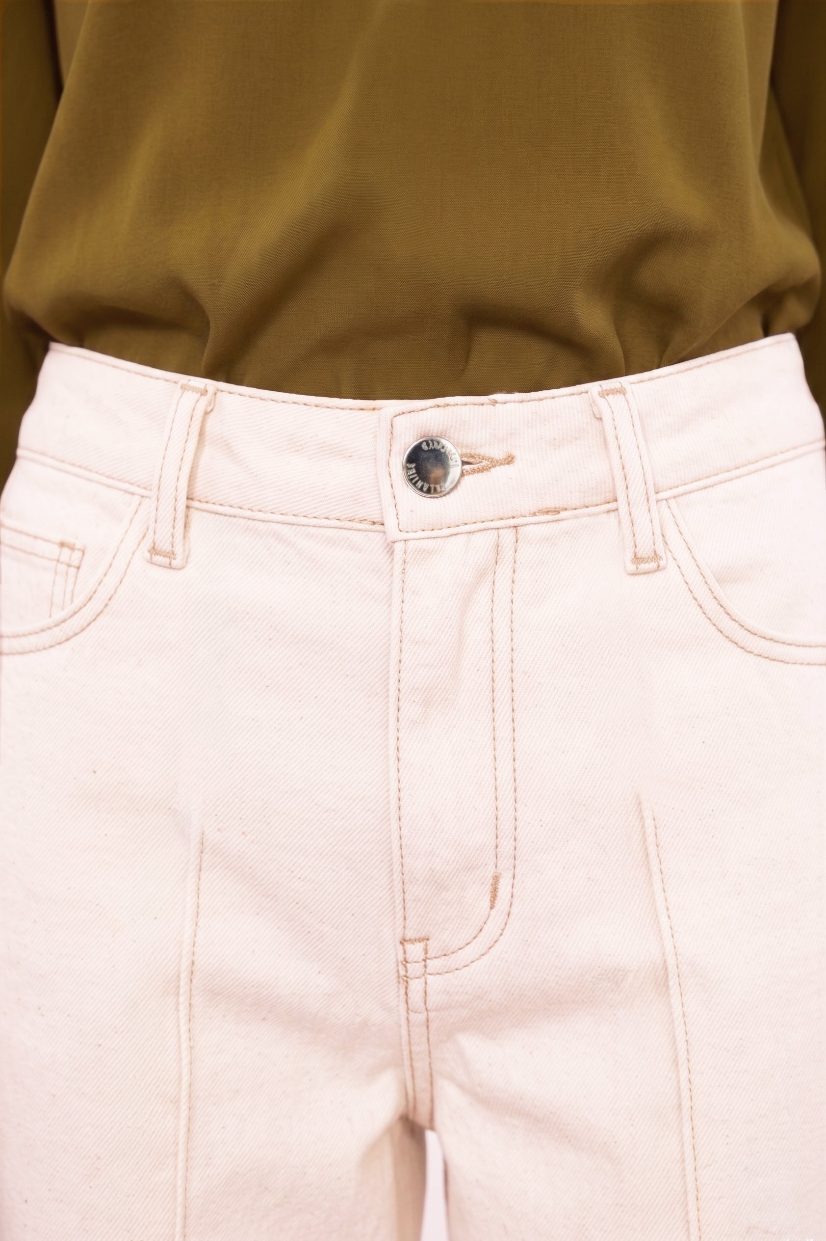 Pantalon Huarte Denim Ecru