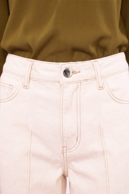 Pantalon Huarte Denim Ecru