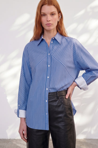 Chemise Ivy Blue Stripes
