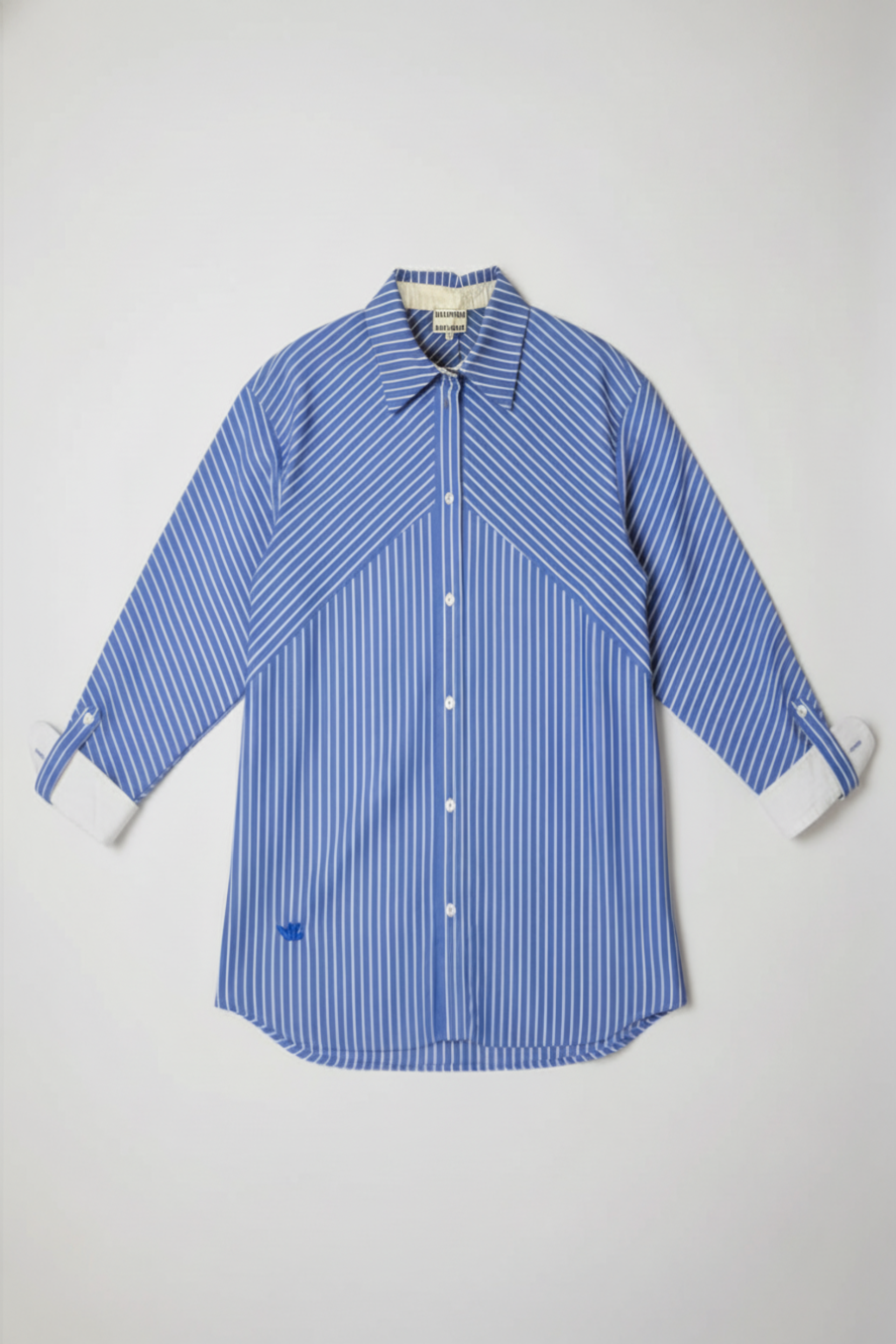 Ivy stripe blue shirt