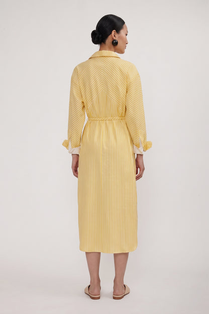 Robe James Lemon Stripes