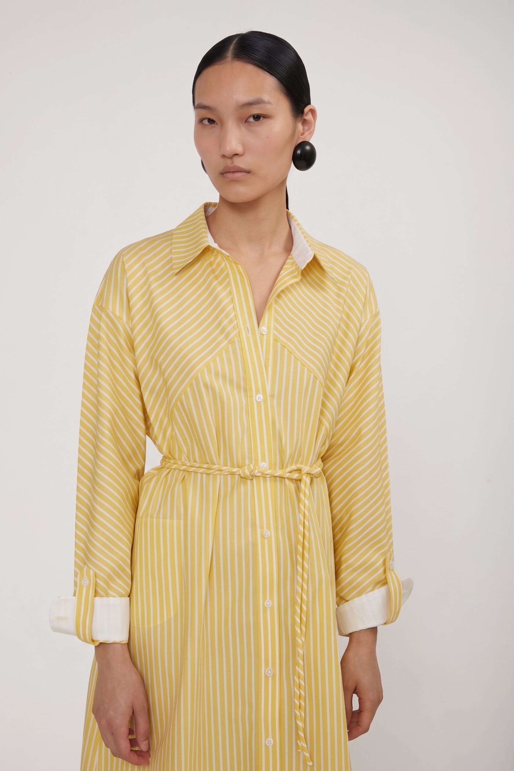 Robe James Lemon Stripes