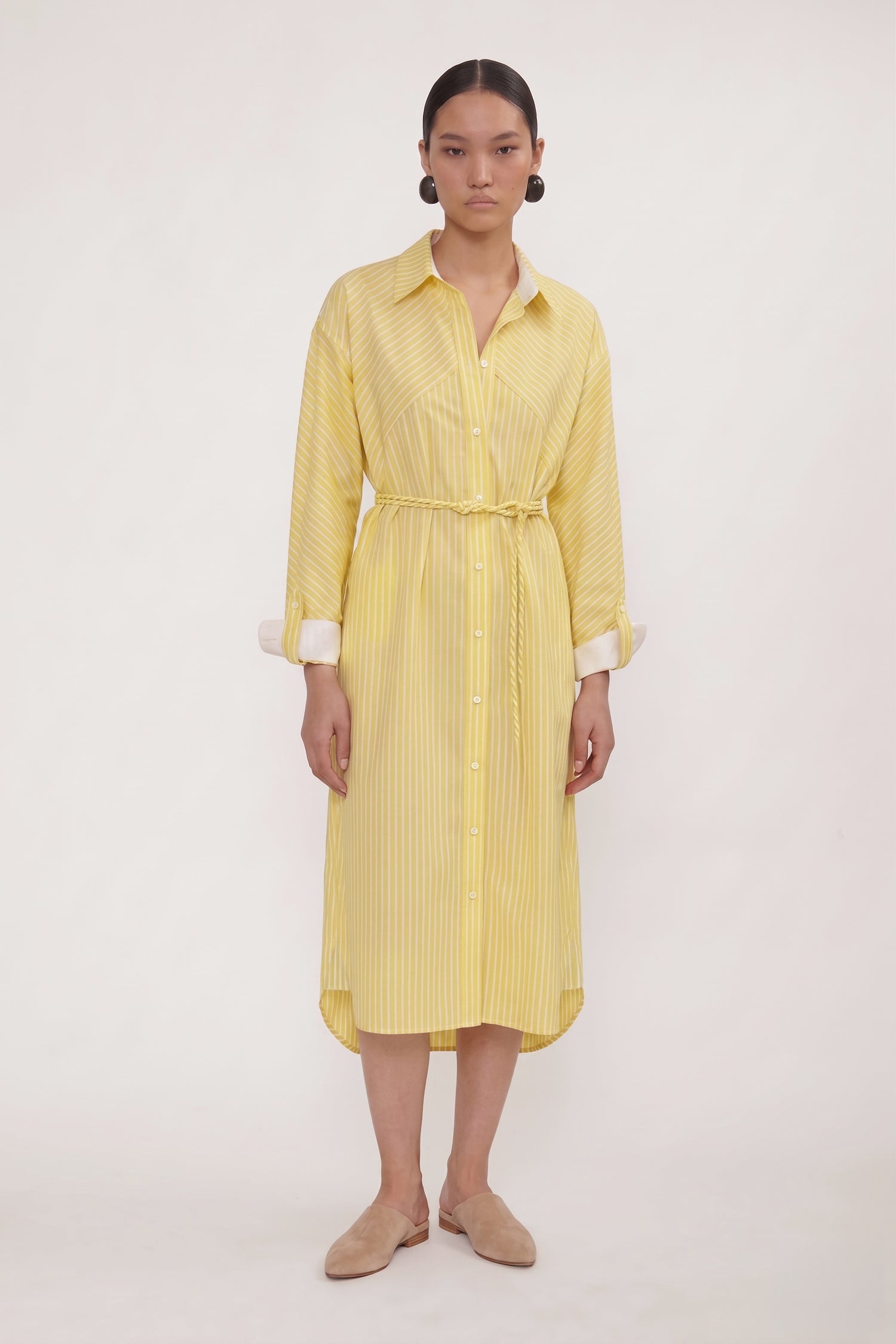 Robe James Lemon Stripes