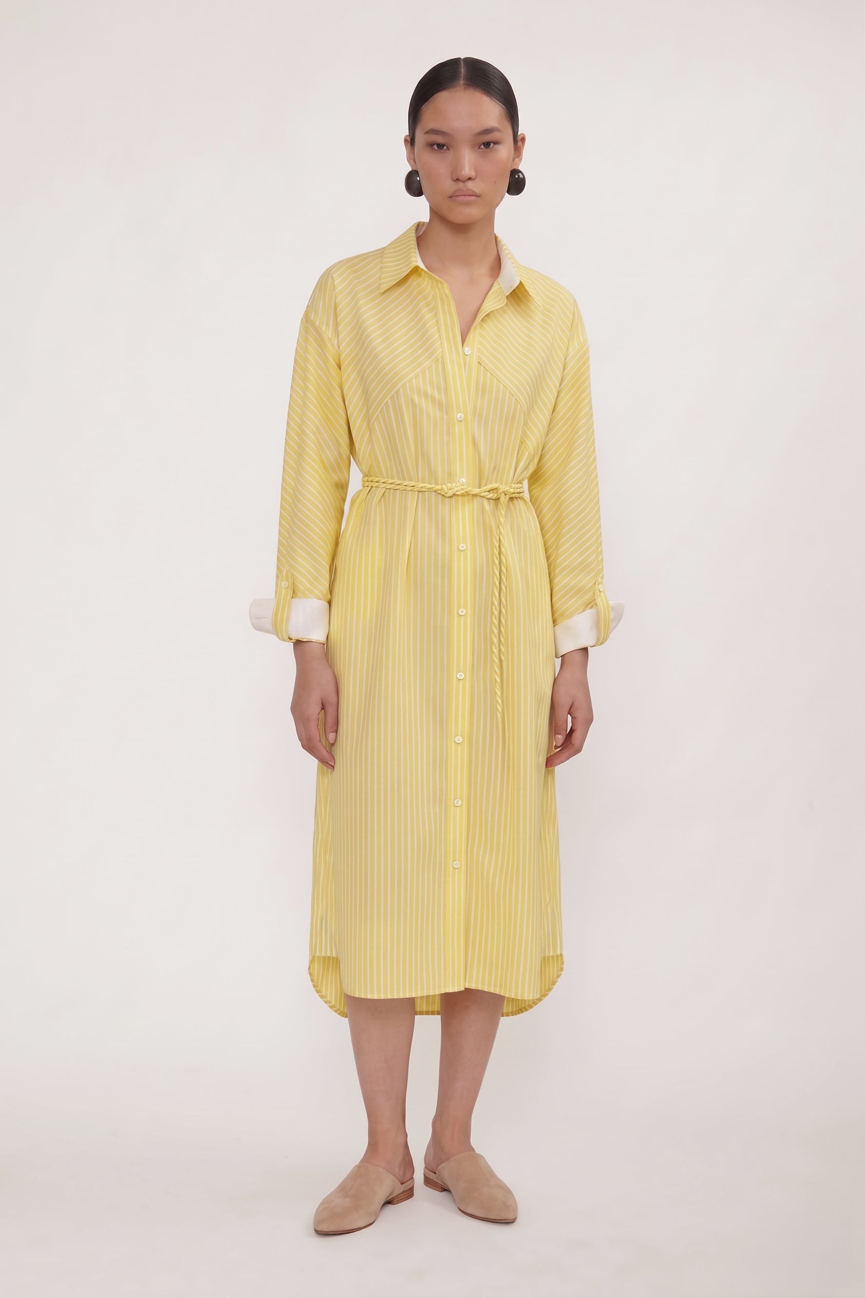 Robe James Lemon Stripes