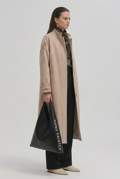 manteau laine et coton
