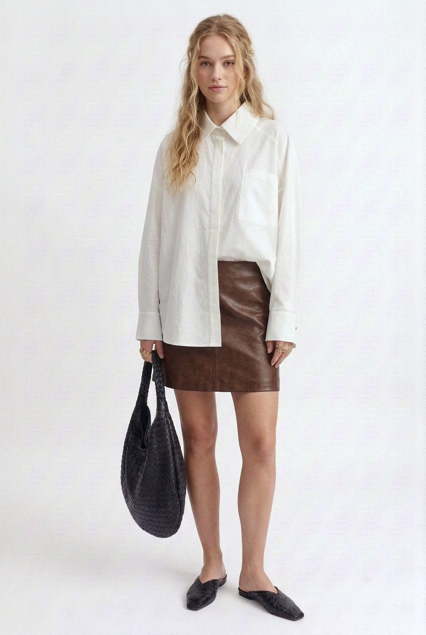 Chemise Ouessant Optic White, Valentine Gauthier